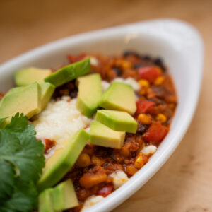 Wegetariańskie chili sin carne z soczewicą